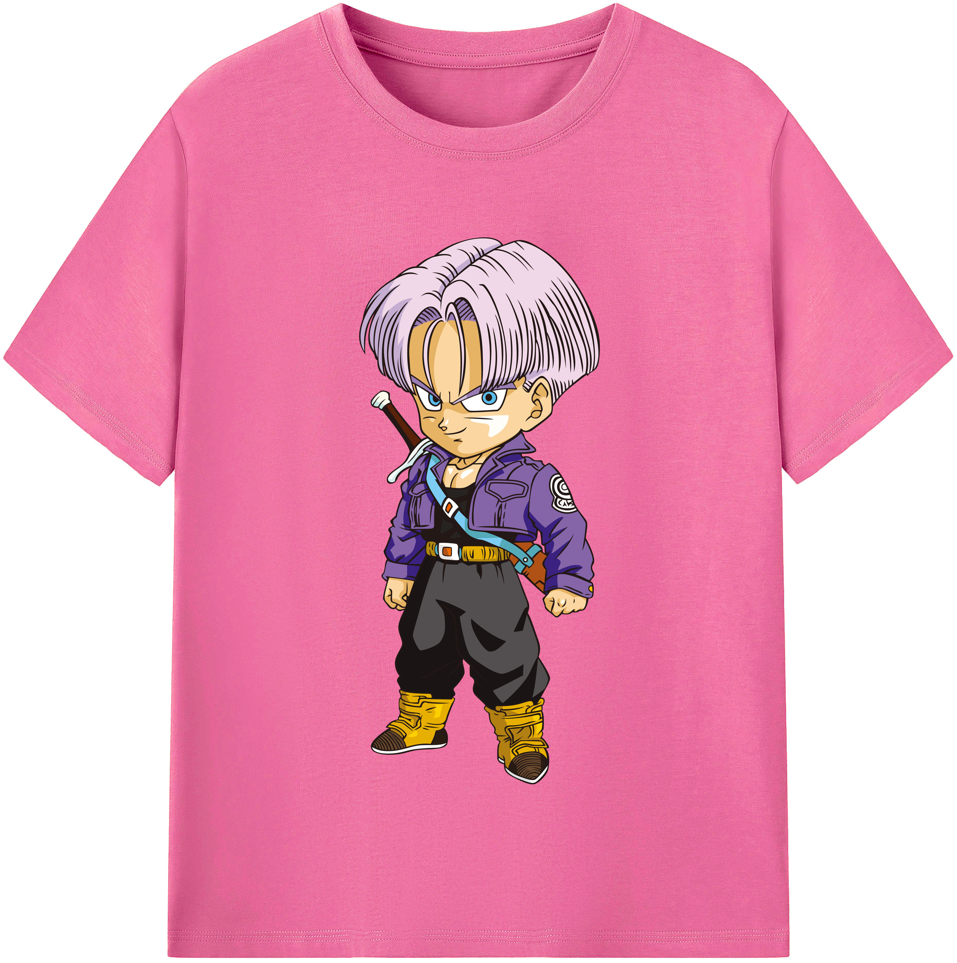 （画像用） ドラゴンボール トランクス（Torankusu）DRAGON BALL Trunks レディースカジュアルプリントTシャツ（綿100％）